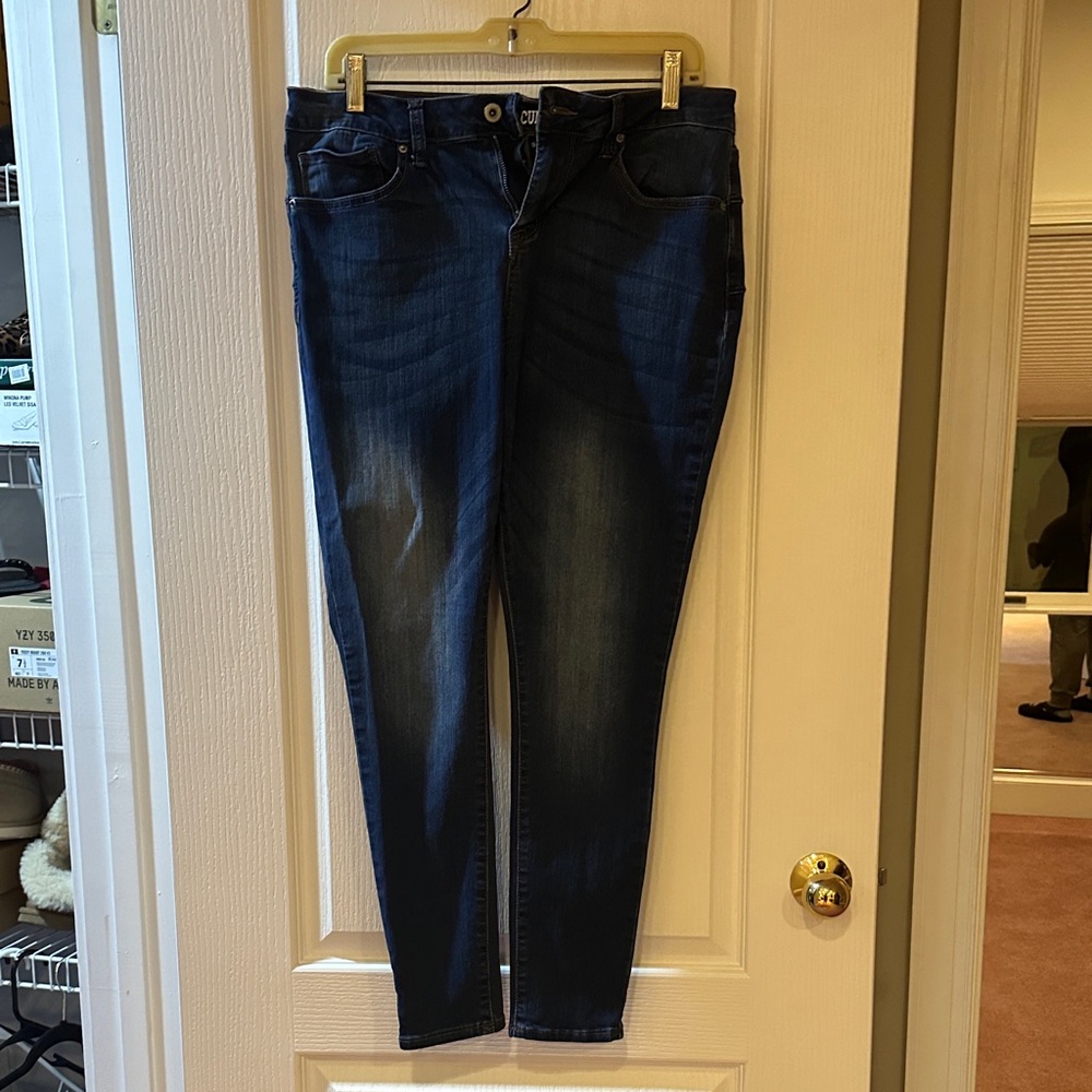 S.O.N.G curvy high rise skinny ankle jeans